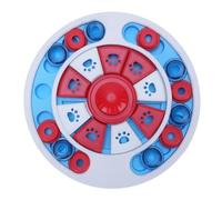 TOPINCN Jouet Interactif pour Chien Distributeur Lent avec Hochet intégré, Stimule L'intelligence Ludique pour Dressage et Enrichissement pour Chiens Chats (Rouge)