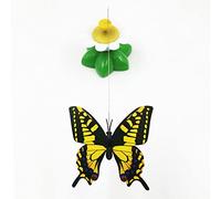 TOPINCN Jouet Teaser pour Chat, Jouet Interactif pour Chaton, Papillon Rotatif à 360 Degrés, pour Jeu en Intérieur, Facile à Utiliser, Plastique, 1 unité