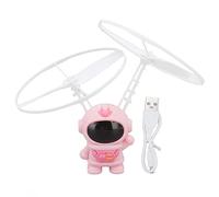 TOPINCN Jouet Volant à Induction D'astronaute, Gadget d'avion à Lévitation avec Lumières LED, Soucoupe Volante Intelligente et Stable, Décoration de Bureau Scientifique pour Garçons, (Pink)