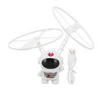 TOPINCN Jouet Volant à Induction D'astronaute, Gadget d'avion à Lévitation avec Lumières LED, Soucoupe Volante Intelligente et Stable, Décoration de Bureau Scientifique pour Garçons, (White)