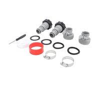 TOPINCN Kit D'adaptateur de Tuyau de Piscine, Raccords de Connexion Filetés, Joints de Serrage avec Ruban Adhésif, pour Pompe de Piscine ARU, 2 Ensembles