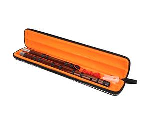 TOPINCN Kit D'assemblage de Flûte en Bambou Amer séché raffiné, Finition Brillante, Cadeau de Poèmes Chinois pour les Débutants et les Amateurs D'instruments à Vent