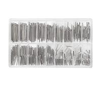 TOPINCN Kit D'assortiment de Goupilles Fendues en Acier Inoxydable, 360 Pièces, Tige à Ressort de Montre, avec Boîte de Rangement