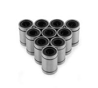 TOPINCN Kit de Bagues de Roulement à Billes de Précision LM8UU 8 Mm, pour Pièces CNC D'imprimante 3D, 10 Pièces pour les Amateurs de Bricolage