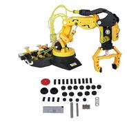 TOPINCN Kit de Bras de Robot Hydraulique à Assembler Soi-même, Jouets de Construction STEM, Jouets D'ingénierie pour Débutants, Adolescents et Adultes, Jouet de Bras Mécanique Hydraulique, (102 jaune)