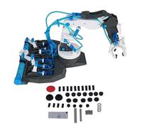 TOPINCN Kit de Bras de Robot Hydraulique à Assembler Soi-même, Jouets de Construction STEM, Jouets D'ingénierie pour Débutants, Adolescents et Adultes, Jouet de Bras Mécanique Hydraulique, (101 Bleu)