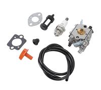 TOPINCN Kit de Carburateur de Tondeuse en Métal Durable de Remplacement pour FS48 FS52 FS66 FS81 FS106 BR400, pour Tondeuses Professionnelles en Aluminium et Fer ABS