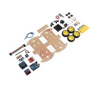 TOPINCN Kit de Châssis de Voiture Robot à Monter Soi-même avec Compartiments à Batterie, Jouet éducatif pour Enfants, Plate-Forme de Voiture Intelligente 4WD
