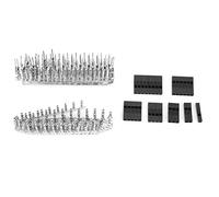 TOPINCN Kit de Connecteurs de Cavalier Mâle Femelle 310 Pièces 2,54 Mm pour Projets et, Boîtier de Broche de Fil 100% Neuf, Kit Assorti pour Cartes de Développement D'appareils électriques