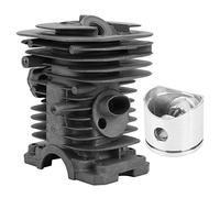 TOPINCN Kit de Cylindre de Tronçonneuse, Ensemble Durable pour Pièces Industrielles de Tronçonneuse à 142, Comprend Un Piston et des Accessoires