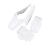 TOPINCN Kit de Garde-Boue de Carénage Blanc pour Dirt Bike, avec Ensemble de Remplacement Complet pour Monkey Z50R Baja