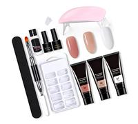 TOPINCN Kit de Gel D'extension D'ongle Professionnel 11 Pièces, Magnifique Ensemble D'outils de Vernis à Ongles en Gel pour Manucure à Domicile
