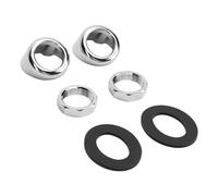 TOPINCN Kit de Lunette de Boîte de Roue D'essuie-glace ABS chromé adapté pour Mini MKI Hatchback Classic 1959-1993, Esthétique Améliorée, 2 Unités