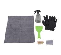 TOPINCN Kit de Nettoyage pour Pierres Tombales, Outils de Nettoyage pour Pierres Tombales, Nettoyant Quotidien pour Granit et Pierre avec Flacon Pulvérisateur, Brosse à Récurer,