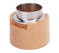 TOPINCN Kit de Recharge de Capsules de café, 50 Pièces, Joints en Aluminium, Couvercles, Cuillère, Brosse, Anneau, Support Réutilisable en Bois Massif pour Machines à café