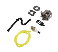TOPINCN Kit de Remplacement de Carburateur pour Tronçonneuse 028 Kit de Carburateur pour 028AV avec Bougie D'allumage de Conduite de Carburant pour 028 Super Remplacement pour OEM