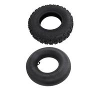 TOPINCN Kit de Remplacement de Pneu et de Chambre à Air en Caoutchouc Durable 4.10-6 pour VTT Chinois Go Kart, Ensemble de Pneus et de Chambres à Air Résistants aux Chocs pour Chariot de Jardin et