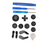 TOPINCN Kit de Remplacement pour Manette One Series 2, en Acier Inoxydable, Placage Noir, Améliore L'expérience de Jeu, pour les Joueurs