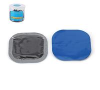 TOPINCN Kit de Réparation de Crevaison en Caoutchouc Durable, Patch de Pneu 80 Pièces pour Voiture et Moto 45x45mm
