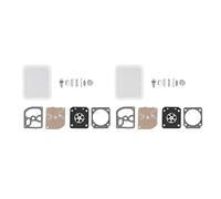 TOPINCN Kit de Réparation de Reconstruction de Carburateur avec Papier en Caoutchouc, Pièces de Rechange pour Tronçonneuse FS350 FS400 FS450, 2 Ensembles