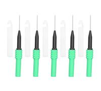 TOPINCN Kit de Sondes de Test de 0,7 Mm avec Laiton et PVC pour des Tests de Fils Efficaces dans les Automobiles et les Laboratoires, 5 Pièces Incluses (GREEN)