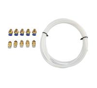 TOPINCN Kit de Tubes Flexibles en PTFE Résistant à la Chaleur, Tube de 2 Mètres avec Raccords PC4 M6 M6 pour Imprimante 3D de Laboratoire