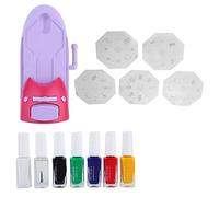 TOPINCN "Kit D'émail de Machine D'estampage D'art D'ongle pour la Conception D'ongles, Design Charmant pour une Rapide, Profitez de Beaux Ongles en Quelques Minutes, Idéal pour les Artistes D'ongles