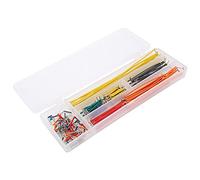 TOPINCN Kit organisé soigné de Fil de Cavalier de Planche à Pain, 140 Pièces pour Projets de Planche à Pain avec Boîte de Rangement pour les Passionnés D'électronique