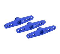 TOPINCN Klaxon de Bras Servo RC à Surface D'anode Couleur pour Voitures RC 1/10, Beau et Résistant à l'usure, Installation Facile, Scène Applicable 3 Pièces (Blue)