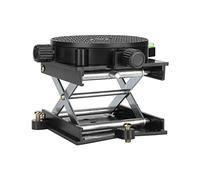 TOPINCN Lab Jack Scissor Stand Platform Alliage D'aluminium Lab Lift Stand Table 360 ° Rotation Plate-Forme élévatrice pour Le Travail du Bois Sculpture Expérience Extensible Ciseaux Lift Stand 6.5cm
