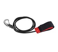 TOPINCN Laisse de pagaie en Nylon, Laisse de pagaie à Forte Charge, lumière élastique Polyvalente avec Mousqueton pour Bateau pour Kayak(Le Noir)
