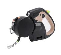 TOPINCN Laisse Double Rétractable pour 2 Chiens, Laisse Extensible à Double Tête avec Poignée Légère Antidérapante, Verrouillage à Une Pression pour L'entraînement à la Marche des Chiens
