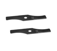 TOPINCN Lame de Débroussailleuse à 2 Dents, Lame de Rechange en Acier au Manganèse avec Lisse et Polie pour Tondeuse, Longueur 32,7 Cm, Largeur 7,2 Cm, Diamètre du Trou,5