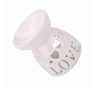 TOPINCN Lampe à Parfum en Céramique avec Design Portable (Love)