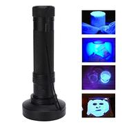 TOPINCN Lampe de Poche 100 LED, Torche de Détection Fluorescente Résistante aux Chocs pour L'inspection, par les Rongeurs + Aluminium/caoutchouc, 7,6", Violet (BLACK)