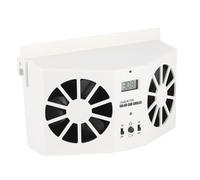 TOPINCN Le Radiateur D'échappement de Ventilateur de Refroidissement à énergie Solaire de Voiture élimine Efficacement les Odeurs pour Toutes les Voitures Blanc 175x145x80mm