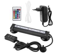 TOPINCN LED Aquarium Light Fish Tank Bubble Light Underwater LED Light avec télécommande + Changement de Couleur Manuel - Highlight Colorful Aquarium Light Kit(16cm)