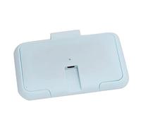 TOPINCN Lingette Chauffante USB pour bébé, avec Fonction de Chauffage des Surfaces, pour éviter L'évaporation, pour la Bouche et les Mains de bébé, Bleu Clair