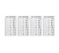 TOPINCN Liste de Tâches Tableaux 4pcs Portable Message Boards pour