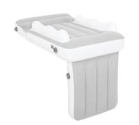 TOPINCN Lit D'avion pour Tout-petits, Lit de Voyage Portable, Doux et Sûr avec Extension de Siège D'avion, Matelas Gonflable pour les Longs Vols, Sommeil (GREY)