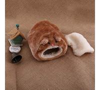 TOPINCN Lit de Pente de Maison en Peluche Douce, Petite Maison d'animaux Chaude, Adaptée aux Cobayes, à la - Pas dans Le Style de Dessin animé, Lavable et Facile à Nettoyer (Brown)