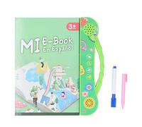 TOPINCN Livre d'apprentissage Parlant Espagnol pour Enfants, Livres Audio Interactifs, Jouet éducatif pour Tout-Petits pour Apprendre L'espagnol, Chiffres de L'alphabet électronique,