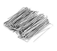 TOPINCN Longues épingles à Agrafes de Jardin en Acier Inoxydable, Robustes pour Tissu Barrière Contre Les Mauvaises Herbes, Ensemble de 100 Pièces pour Le Contrôle de L'érosion, Filet Anti-Mouches,