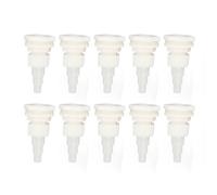 TOPINCN Lot de 10 Connecteurs de Tuyau pour Réservoirs d'eau de Poulet, 9 Mm, 12 Mm, 16 de Diamètre, Filetage G1/2 PP, Joint de Tuyau en Silicone pour Réservoirs d'eau pour Ferme