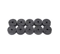 TOPINCN Lot de 10 Coussinets en Feutre pour Cymbales, ni Trop Rigides, ni Trop Mous, Feutres épais de Bonne qualité, Accessoires Indispensables pour les Batteurs de jazz. (GREY)