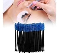TOPINCN Lot de 100 Brosses à Cils Jetables pour Mascara - Ensemble de 100 Pièces pour Divers Besoins - Taille Portable pour les Voyages pour les Salons de beauté et les Maquilleurs Rose/bleu/rose