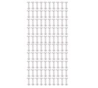 TOPINCN Lot de 100 Rivets M2, Vis de Fixation en Acier Inoxydable, Faciles à Installer et Anticorrosion, pour Articles en Cuir, Ceintures, Sacs, Documents et livres. (Acier inoxydable 2)