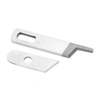 TOPINCN Lot de 2 Lames Supérieures et Inférieures pour Machine à Coudre, Ensemble de Lames de Rechange pour Surjeteuse avec Matériau en Acier de qualité, Adaptées pour Surjeteuse Babylock