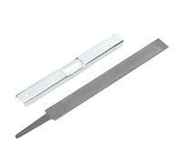 TOPINCN Lot de 2 outils pour affûter la tronçonneuse à chaîne en acier, calibre de profondeur et forestier, pour travailleurs, mesure de profondeur