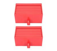 TOPINCN Lot de 2 Porte-clés Muraux, Porte-clés de Garage de Voiture, Support Mural avec Fermeture Magnétique pour la Décoration de L'entrée et L'organisation de la Maison (rouge)